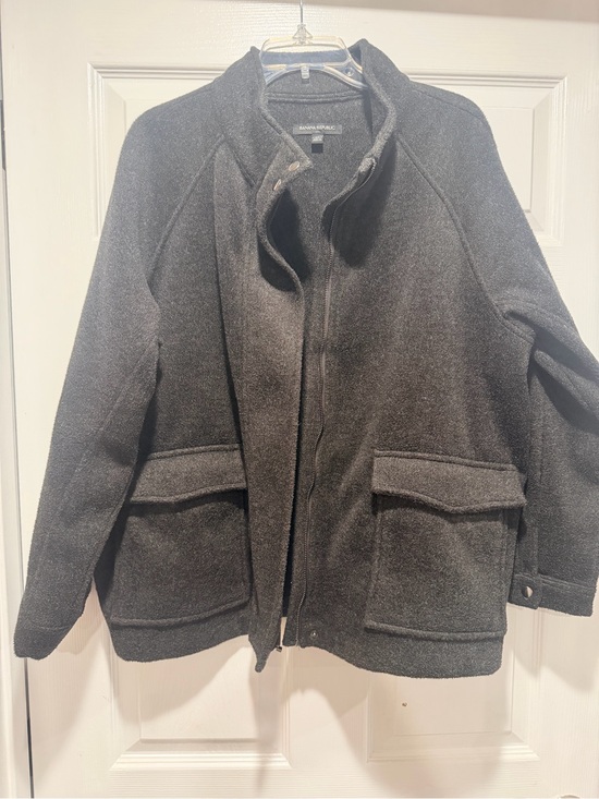 Banana Republic Jackets & Blazers - Banana Republic Charcoal Gray Women's Pea Coat
